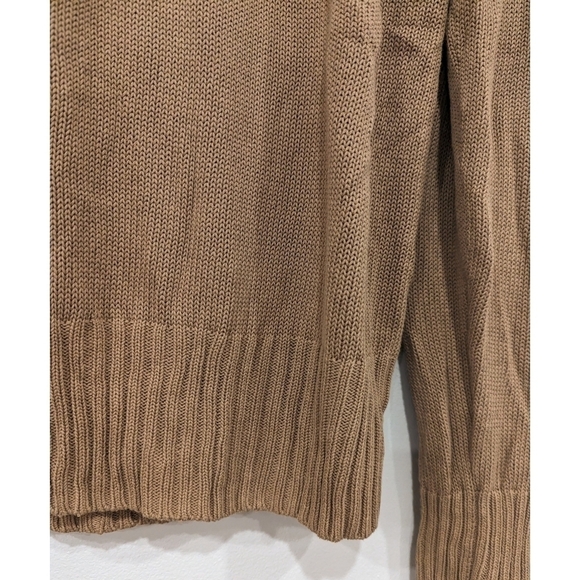 Everlane Crewneck Long Sleeve Cotton Viscose Sweater in Camel Size Large - Picture 5 of 5